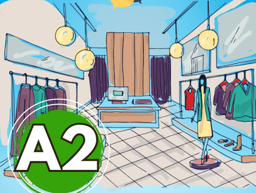 FLE dans une boutique de vêtements