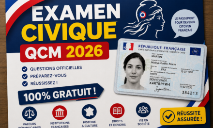 Quiz Examen civique 2026 gratuit : entraînement QCM avec réponses