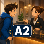 French A2 Dialogue at the Hotel | Easy Hotel Conversation